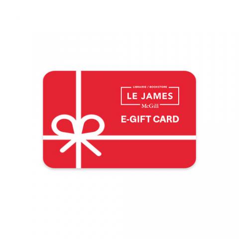 LE JAMES McGill Bookstore - e-Gift Card for online use only