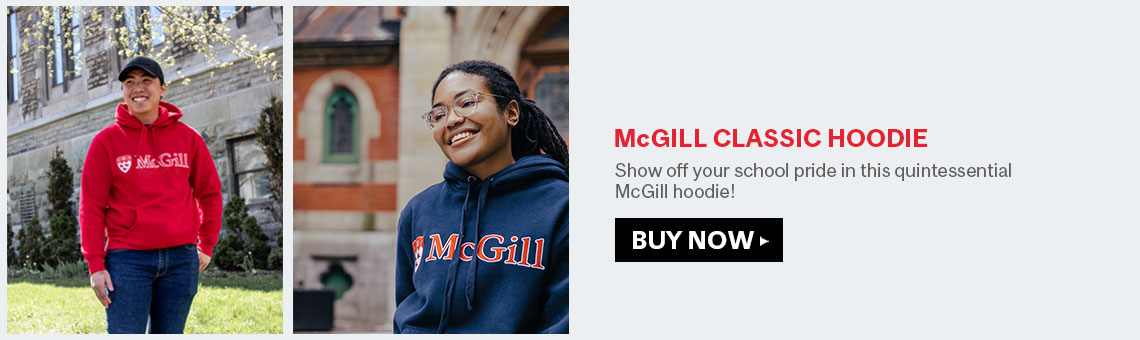 Show off your school pride in this quintessential  McGill hoodie!