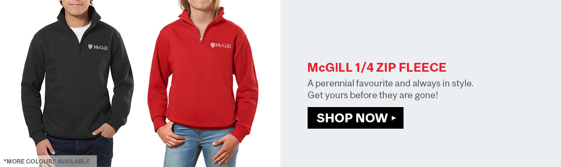 McGill 1/4 Zip Fleece - a perennial favourite and always in style. Get yours before they are gone!
