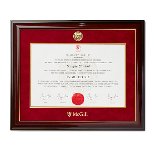 mcgill phd graduation gown