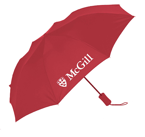 McGill Deluxe Auto-Open Umbrella RED