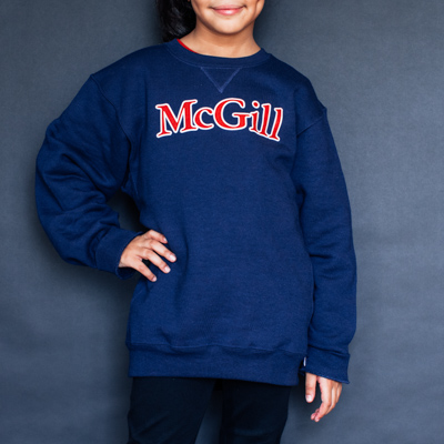 SWEATSHIRT YOUTH CREW 2 COLOUR PRINT NAVY 