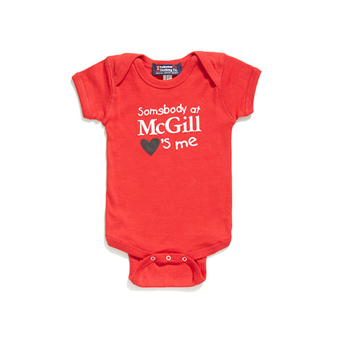 McGill University ONESIE SOMEBODY LOVES ME