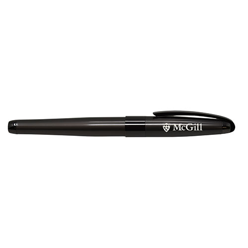 Get boardroom ready with this gunmetal rollerball pen that has a removable cap, pocket clip and features a laser engraved McGill logo