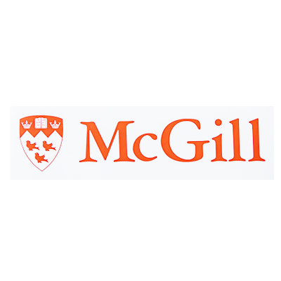 McGill Bumper Sticker 8" White
