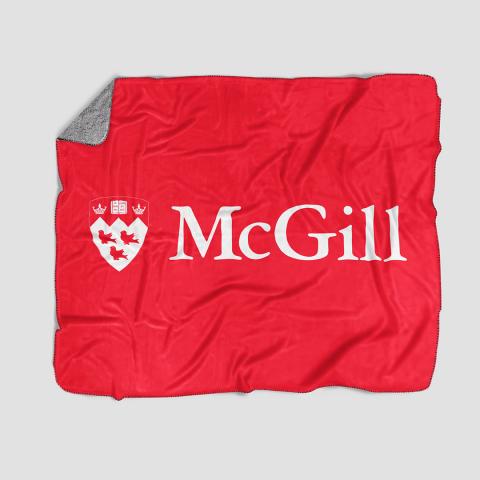 McGill Fleece Blanket with Sherpa Lining