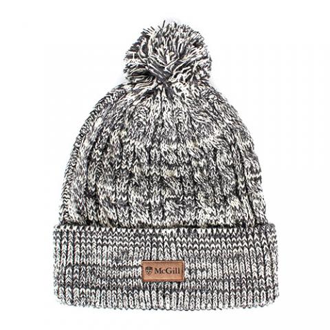 Winter Hat Cable Knit Aspen Grey