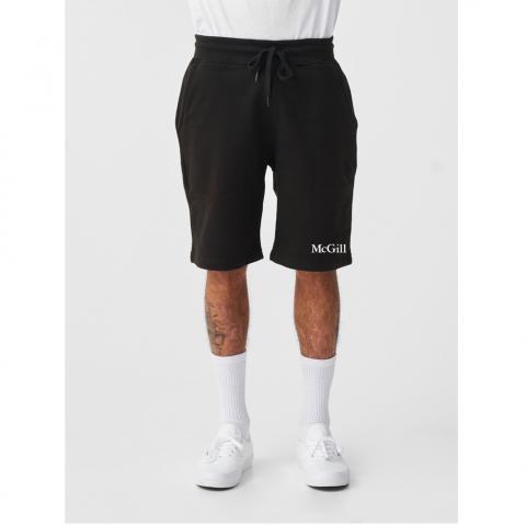 With a relaxed fit and drawstring waist, these unisex lounge shorts are designed for pure comfort. Made from premium fleece, they feature side pockets, a zippered back pocket, and the McGill wordmark printed on the lower left thigh. Perfect for the gym or lounging at home. Pre-shrunk with tear away label.