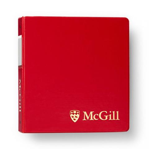 McGill Classic Binder 2 inches - RED