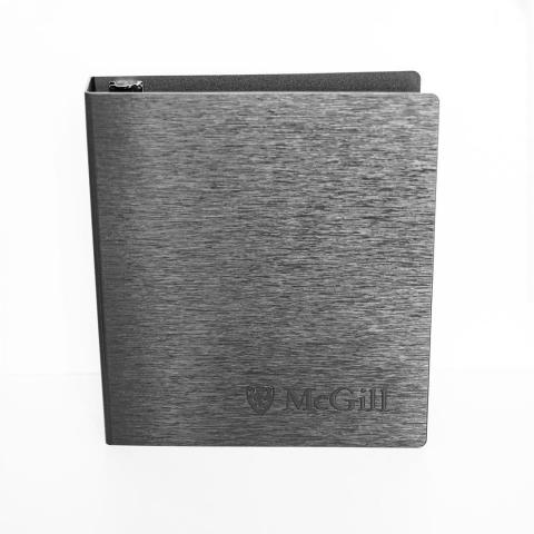 McGill 3 Ring 1.5" Textured Poly Binder in Black